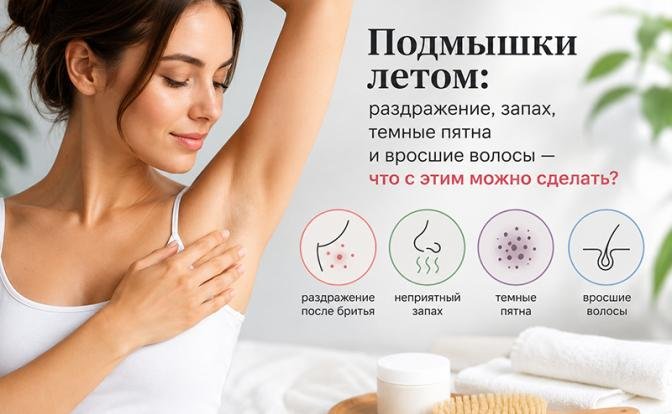 Подмышки летом: раздражение, запах, темные пятна и вросшие волосы – что с этим можно сделать - Свободная Пресса - Красота и уход. Лазерная эпиляция.Ксометология и уход. Новости медицины - «Новости Медицины»